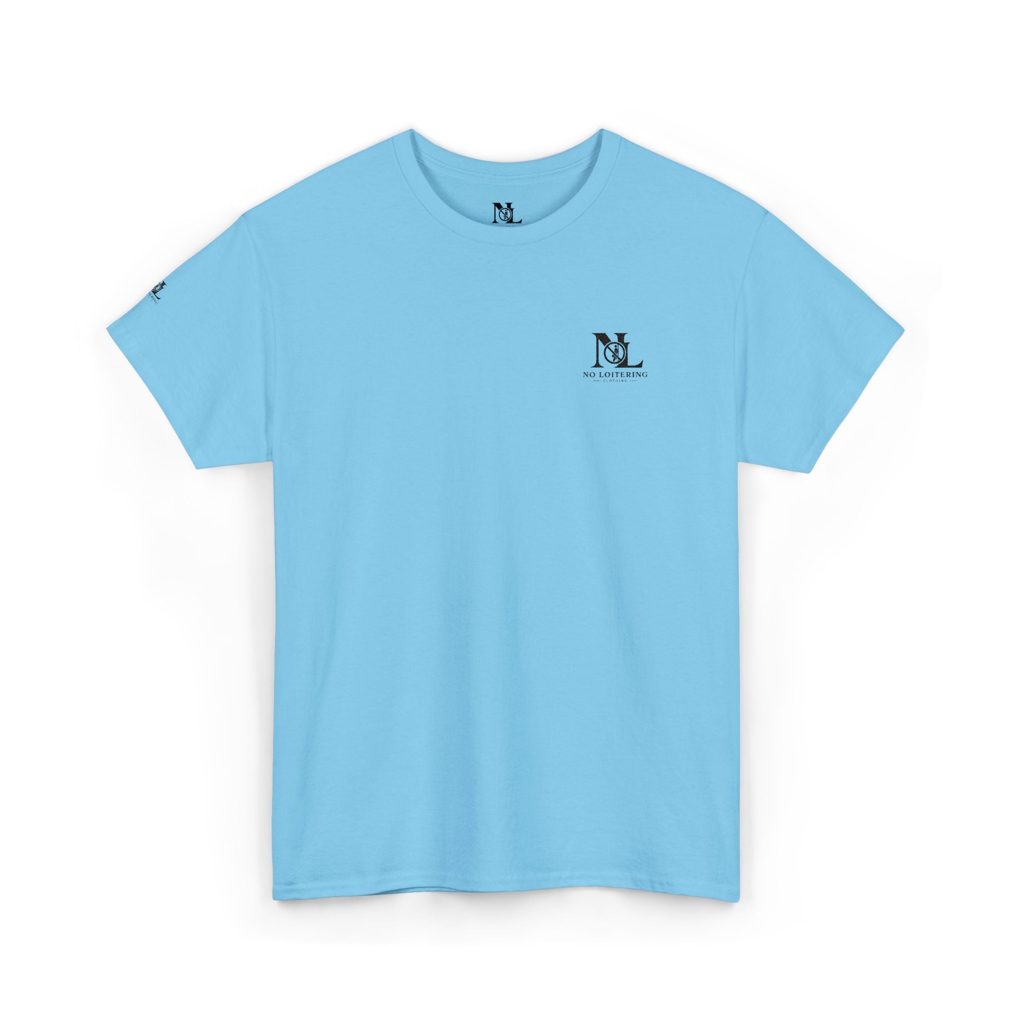 No Loitering Minimalist White Graphic T-Shirt