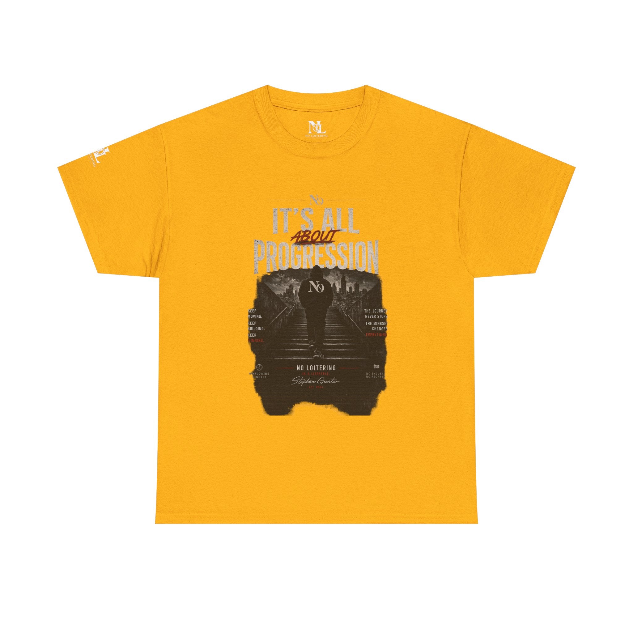 Motivational Tee — "It's All Progression" Graphic Shirt