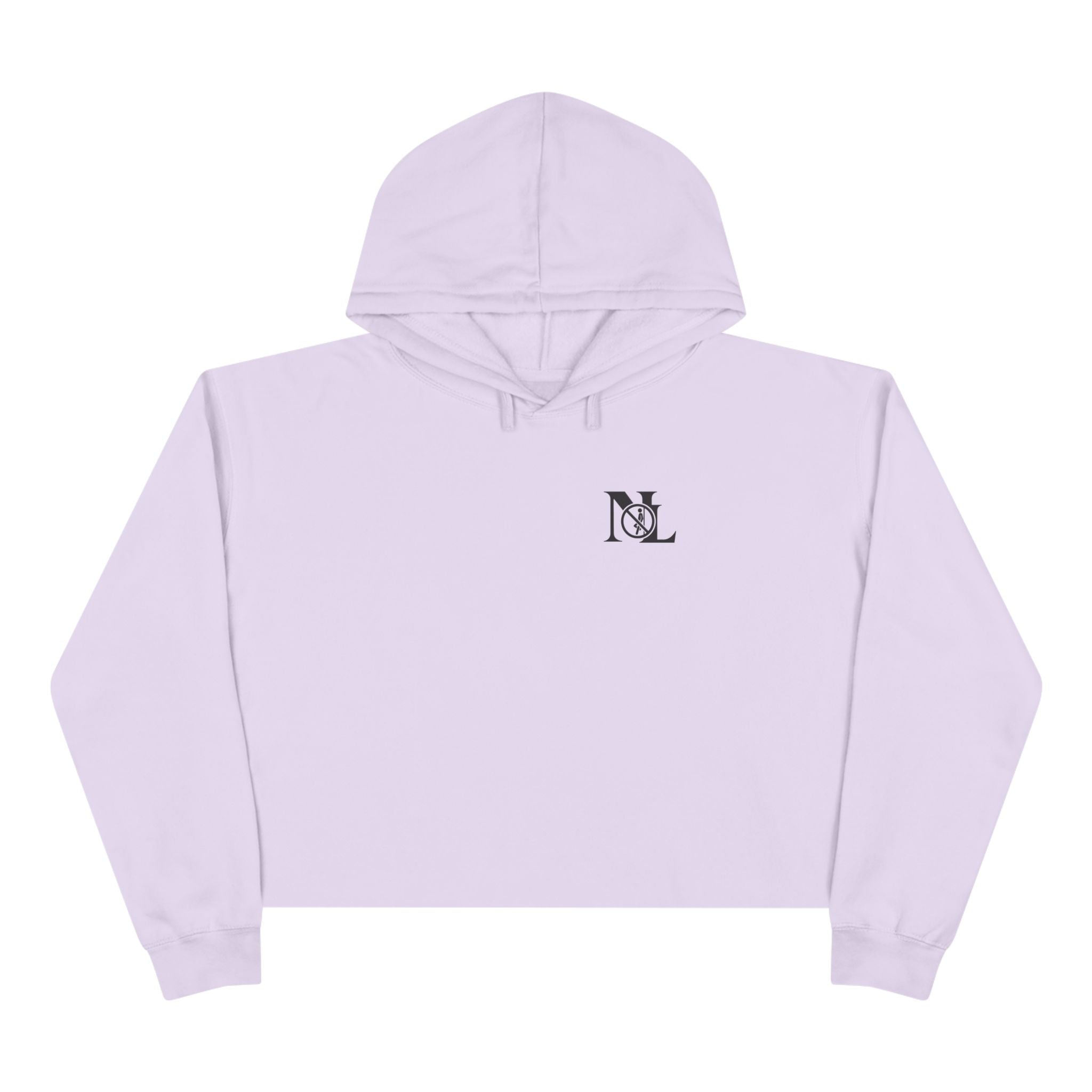 NL Minimal Monogram Logo Cropped Hoodie