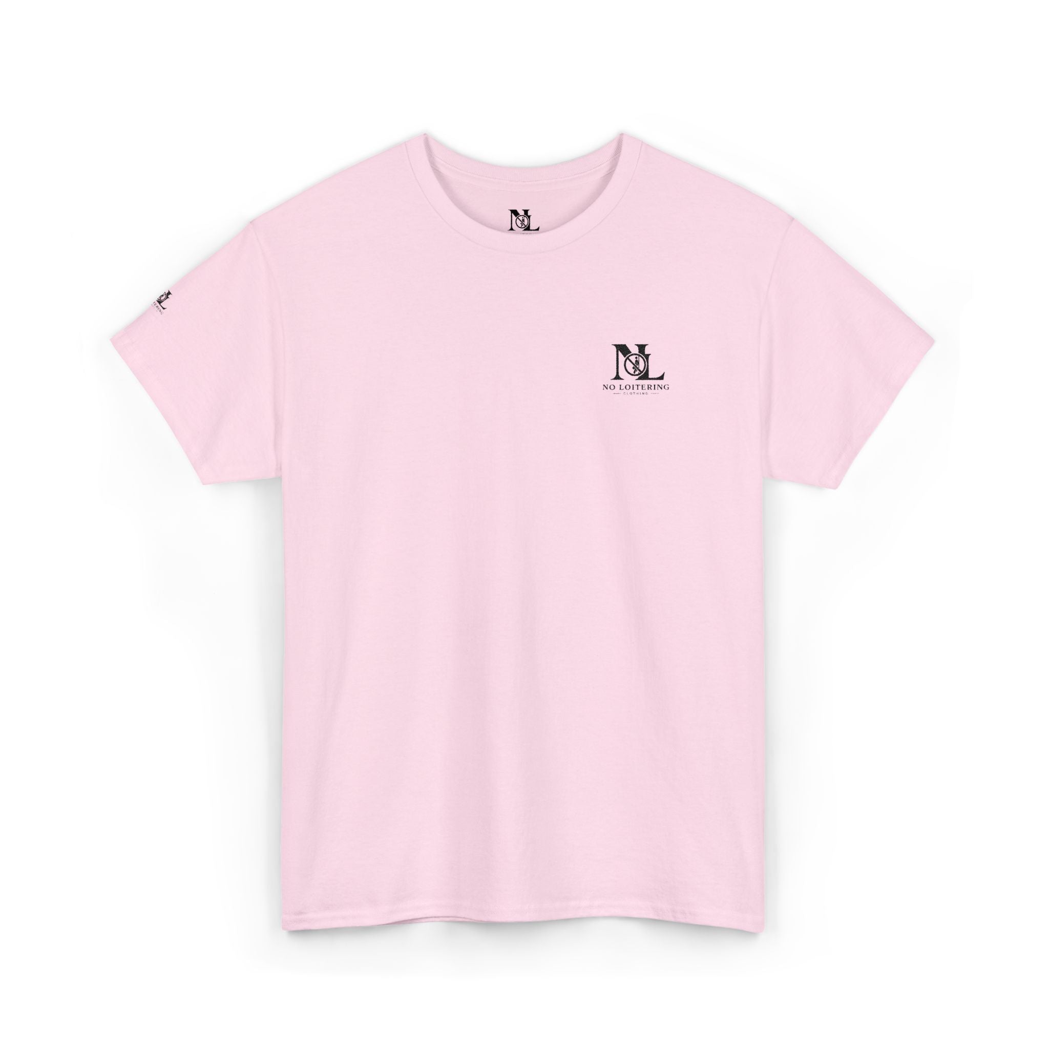 No Loitering Minimalist White Graphic T-Shirt