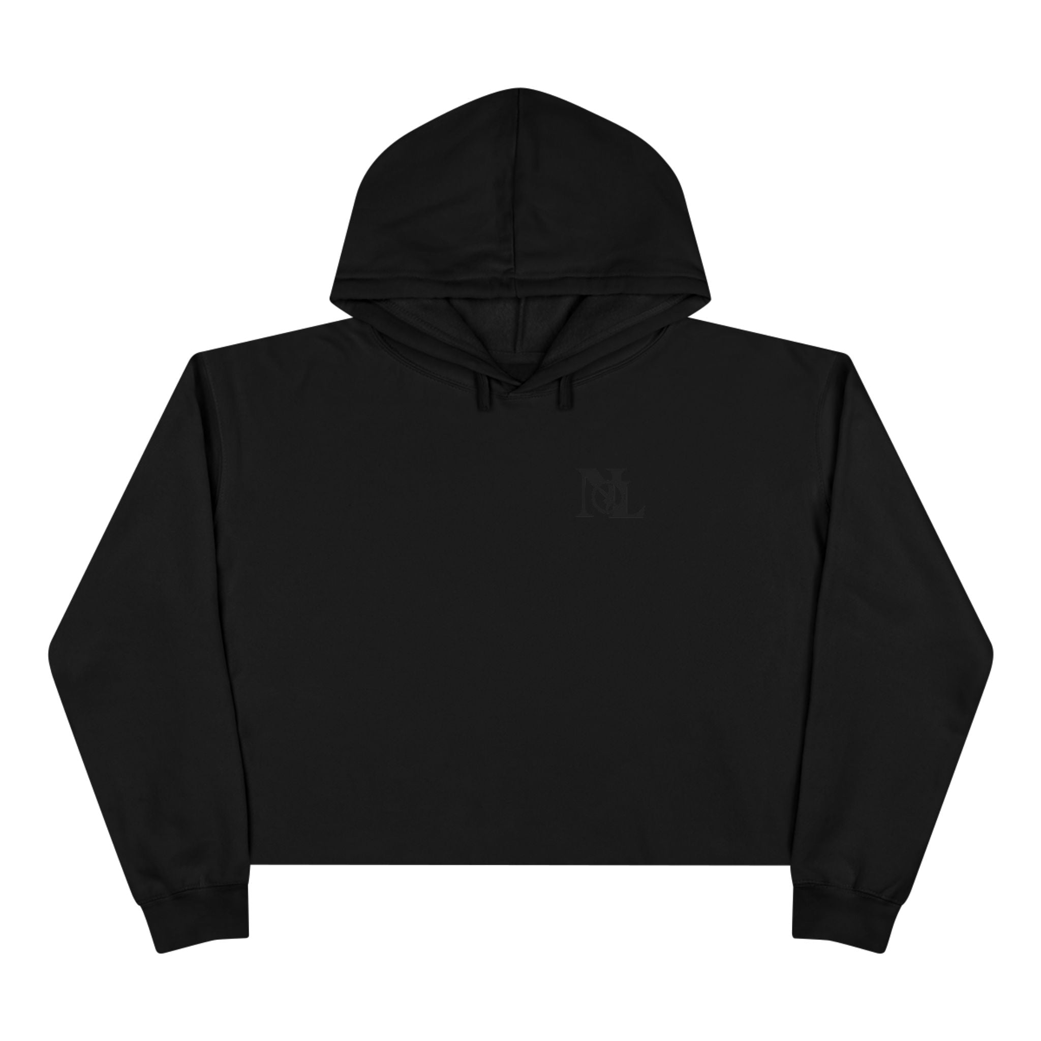 NL Minimal Monogram Logo Cropped Hoodie