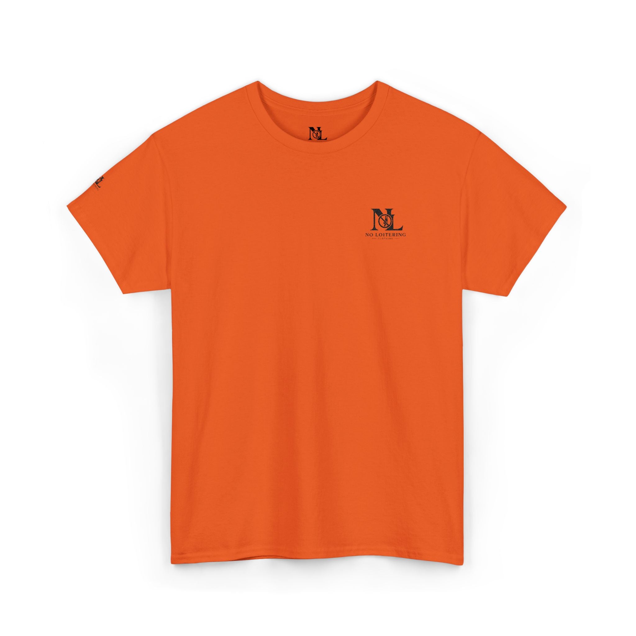 No Loitering Minimalist White Graphic T-Shirt
