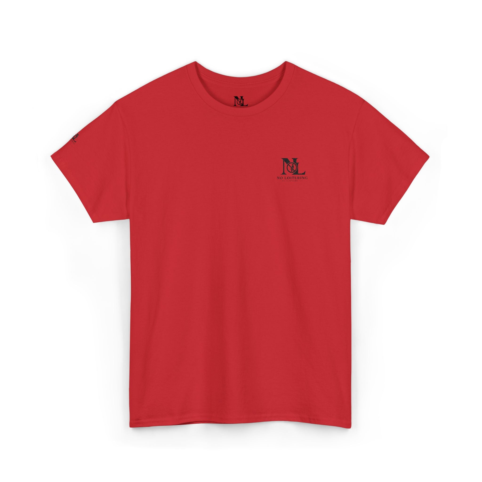 No Loitering Minimalist White Graphic T-Shirt