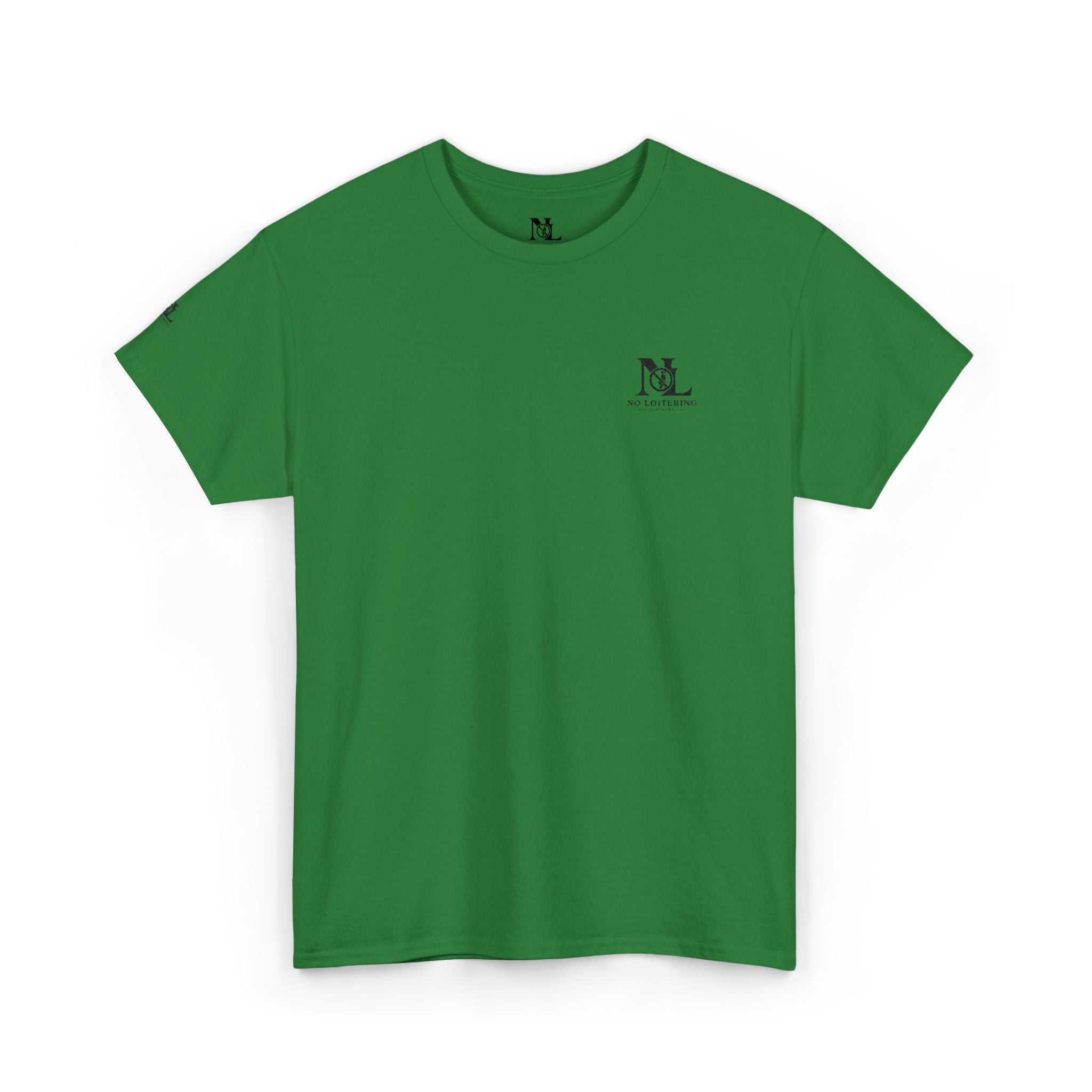 No Loitering Minimalist White Graphic T-Shirt