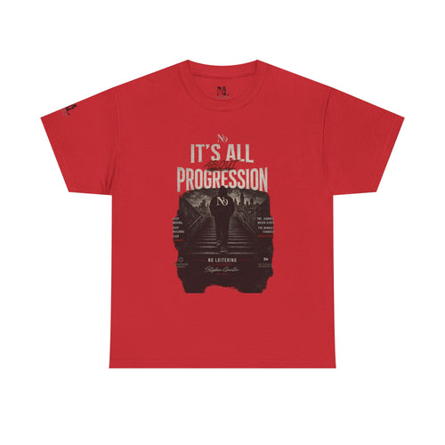 Motivational 'It's All Progression' Graphic Tee
