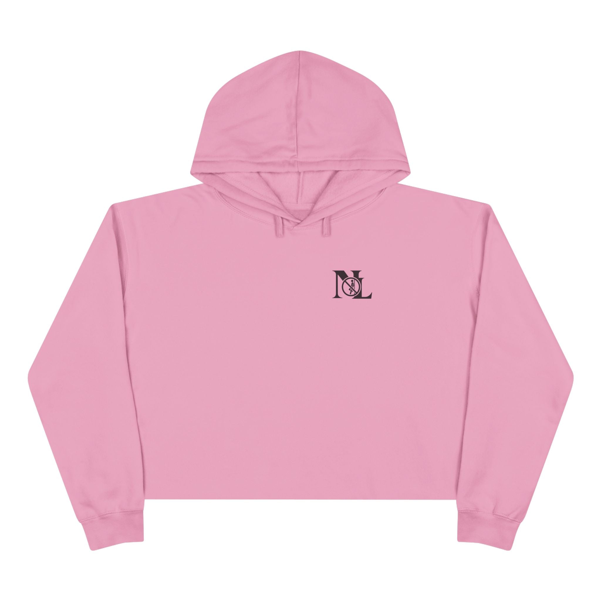 NL Minimal Monogram Logo Cropped Hoodie